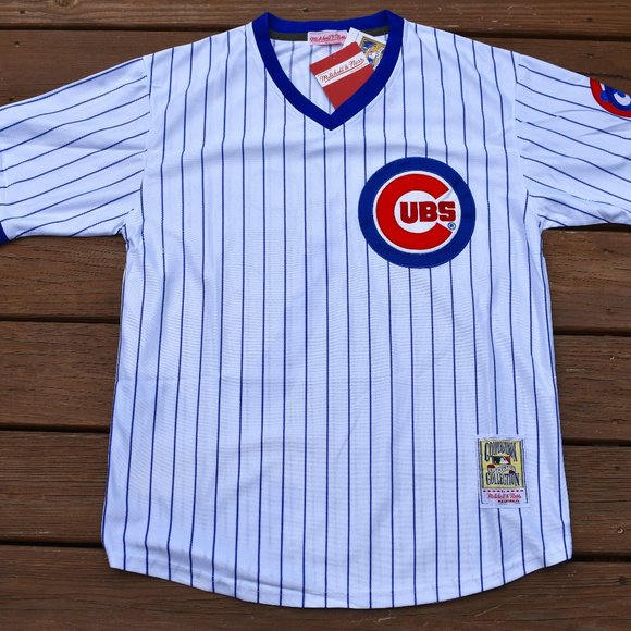 New! Ryan Ryne Sandburg Chicago Cubs White Pinstripe Baseball Jersey Men's Sizes - Picture 2 of 2